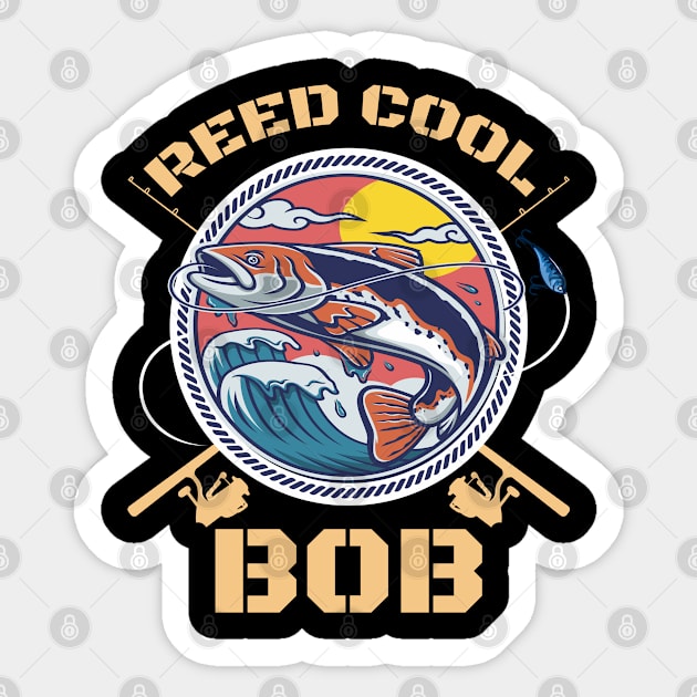 Reel Cool Fishing Dad Sticker by IbrahemHassan